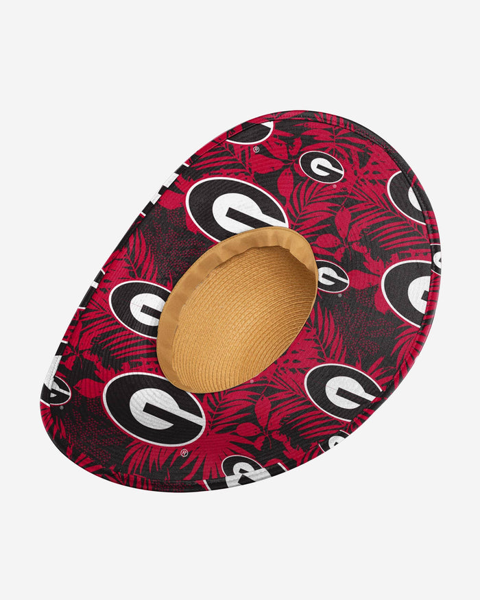 Georgia Bulldogs Womens Floral Straw Hat FOCO - FOCO.com