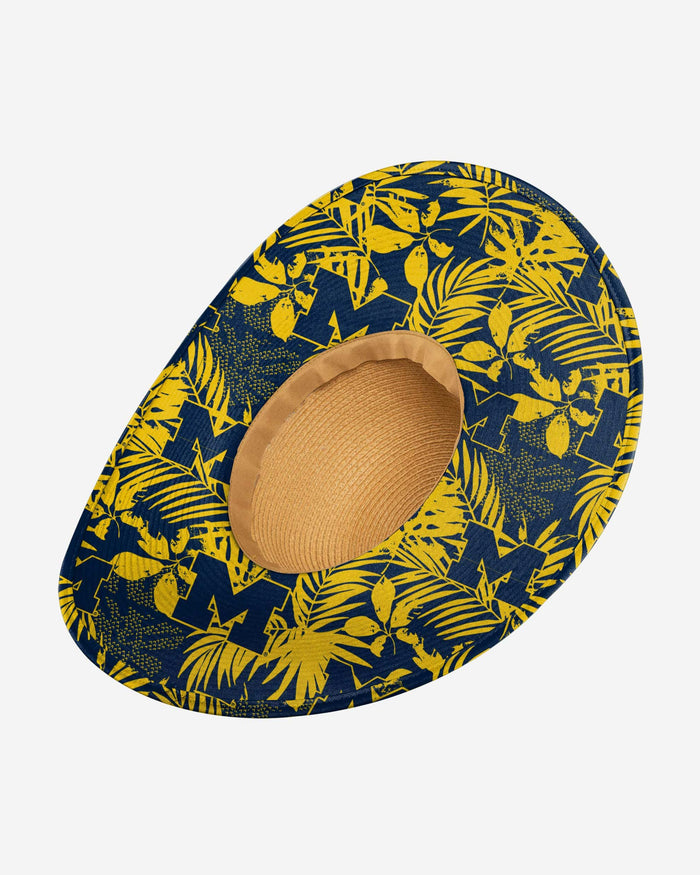 Michigan Wolverines Womens Floral Straw Hat FOCO - FOCO.com