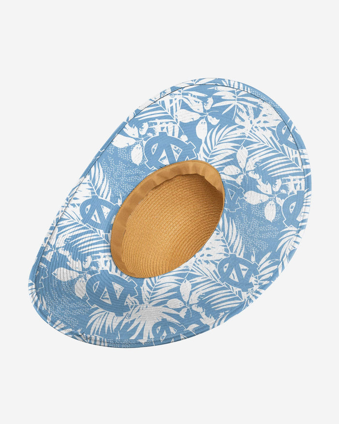 North Carolina Tar Heels Womens Floral Straw Hat FOCO - FOCO.com