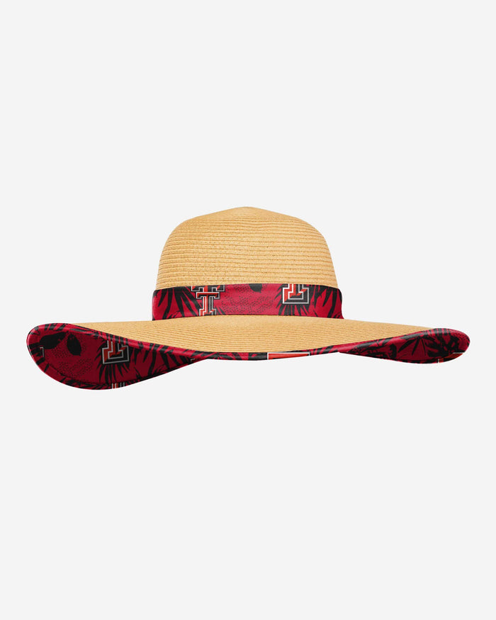 Texas Tech Red Raiders Womens Floral Straw Hat FOCO - FOCO.com