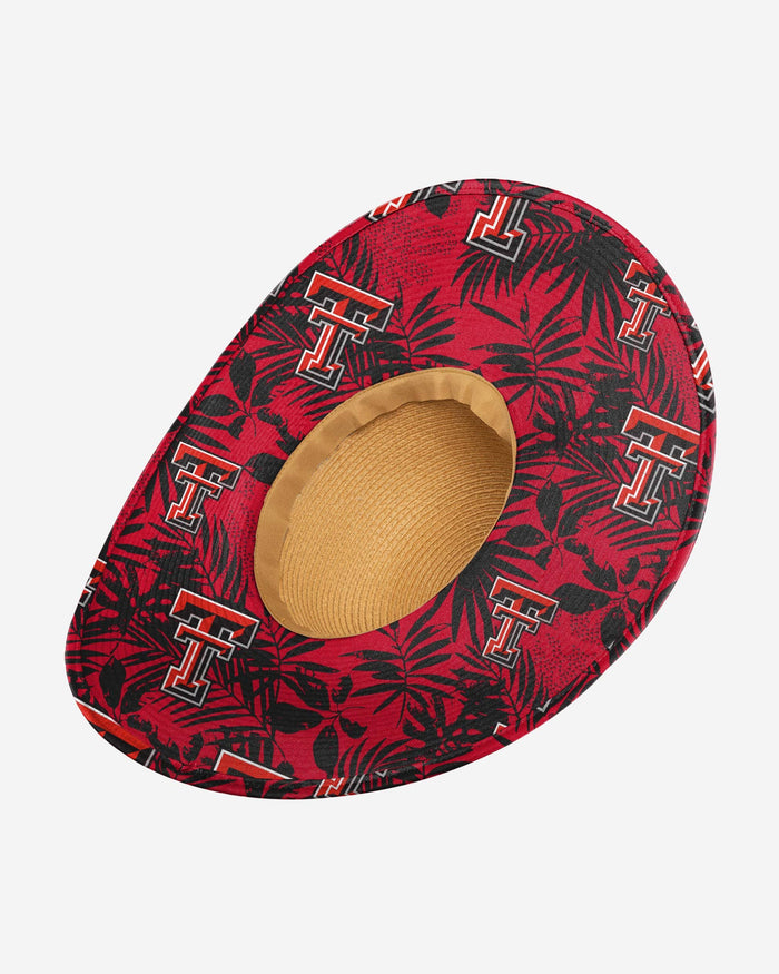 Texas Tech Red Raiders Womens Floral Straw Hat FOCO - FOCO.com