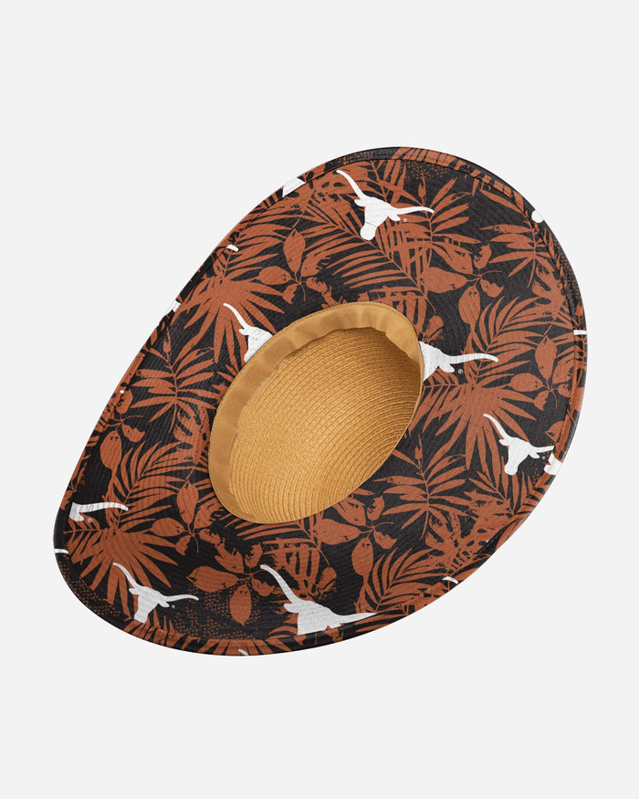 Texas Longhorns Womens Floral Straw Hat FOCO - FOCO.com