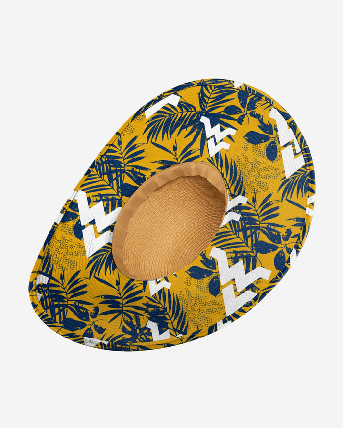 West Virginia Mountaineers Womens Floral Straw Hat FOCO - FOCO.com