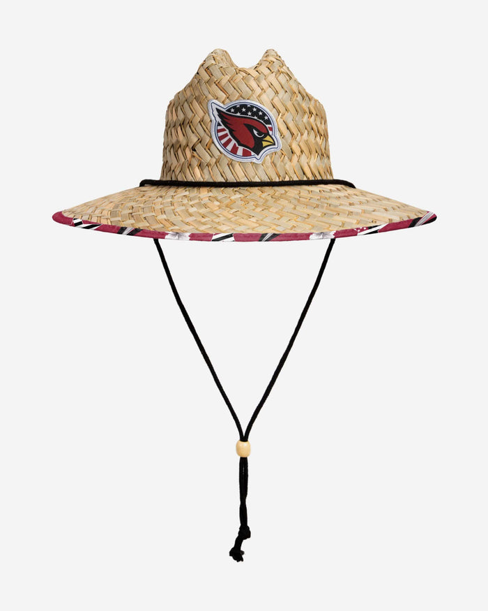 Arizona Cardinals Americana Straw Hat FOCO - FOCO.com