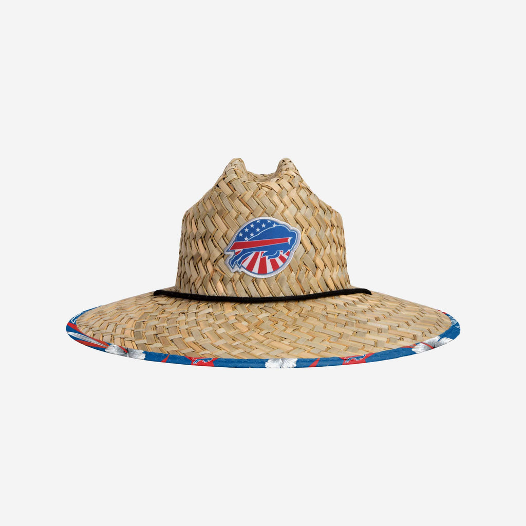 Buffalo Bills Americana Straw Hat FOCO - FOCO.com