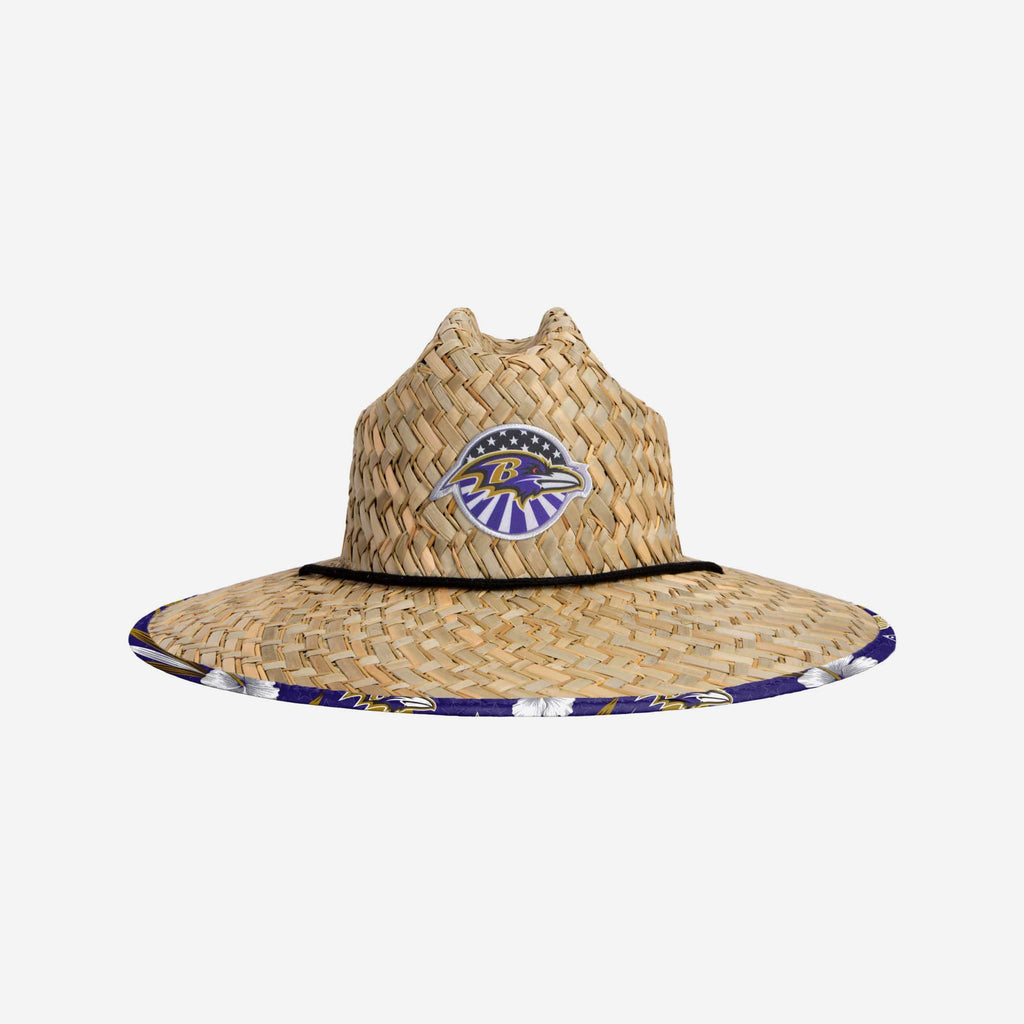 Baltimore Ravens Americana Straw Hat FOCO - FOCO.com