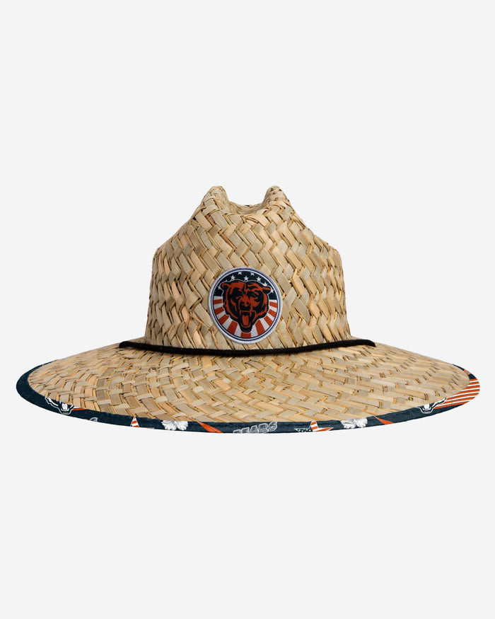 Chicago Bears Americana Straw Hat FOCO - FOCO.com