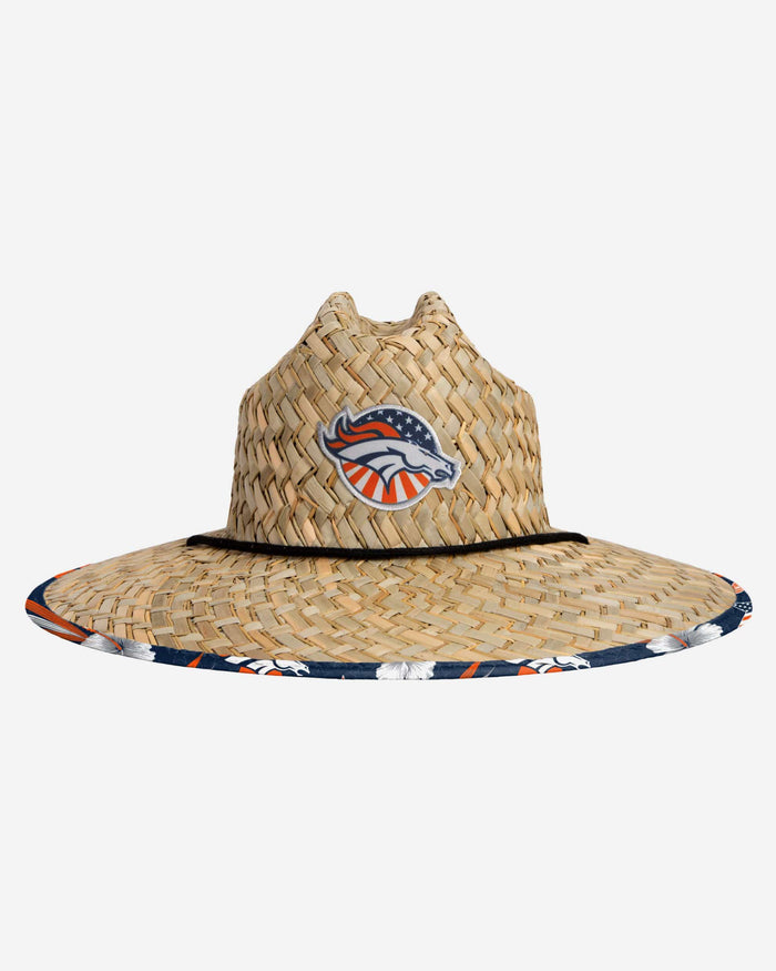 Denver Broncos Americana Straw Hat FOCO - FOCO.com