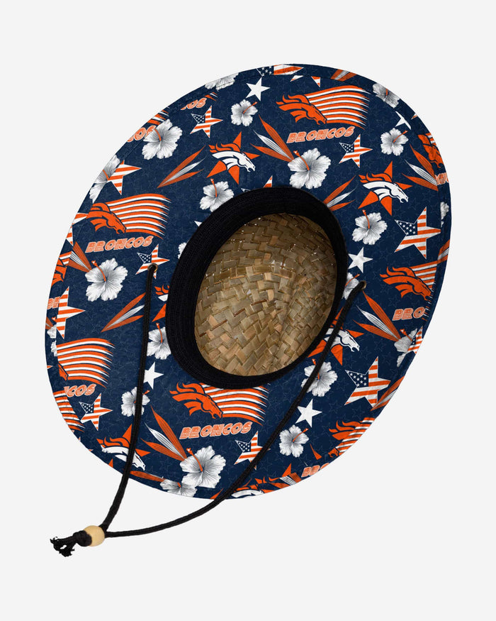 Denver Broncos Americana Straw Hat FOCO - FOCO.com