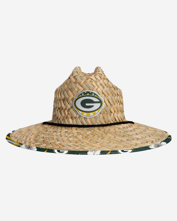 Green Bay Packers Americana Straw Hat FOCO - FOCO.com