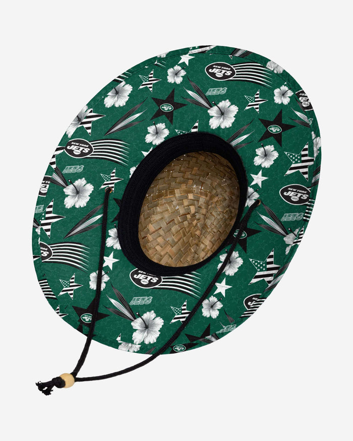 New York Jets Americana Straw Hat FOCO - FOCO.com