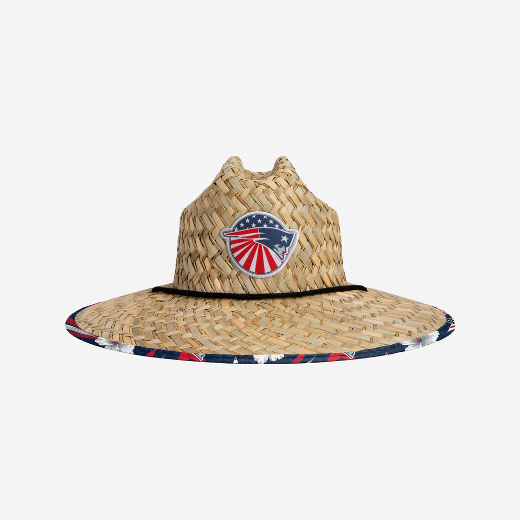 New England Patriots Americana Straw Hat FOCO - FOCO.com