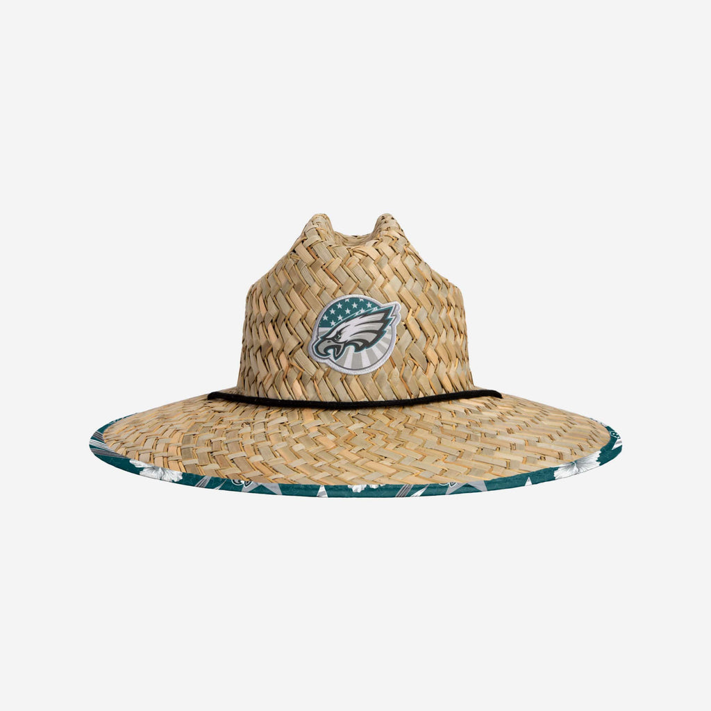 Philadelphia Eagles Americana Straw Hat FOCO - FOCO.com