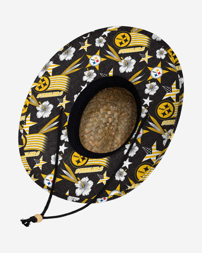 Pittsburgh Steelers Americana Straw Hat FOCO - FOCO.com