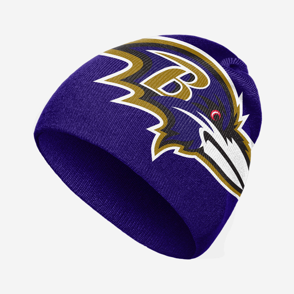 Baltimore Ravens Big Logo Skullcap Beanie FOCO - FOCO.com