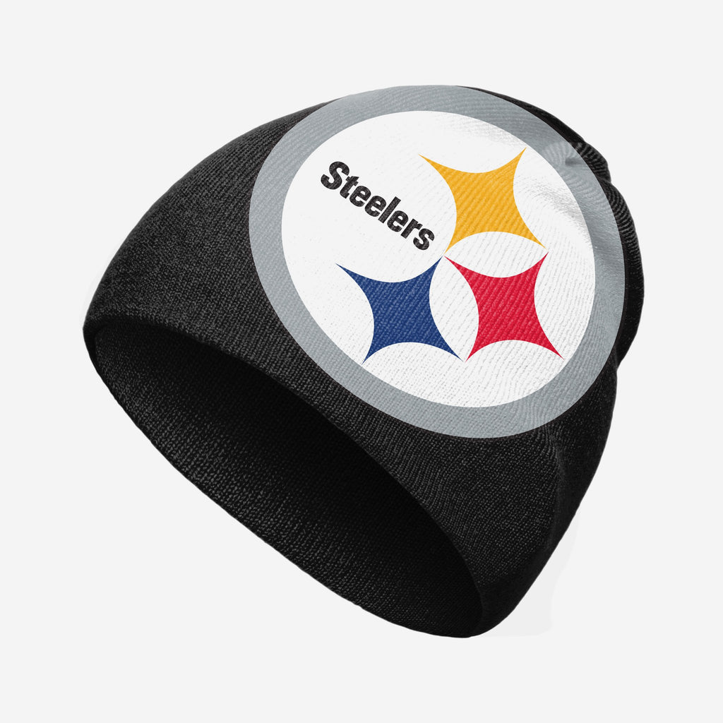 Pittsburgh Steelers Big Logo Skullcap Beanie FOCO - FOCO.com