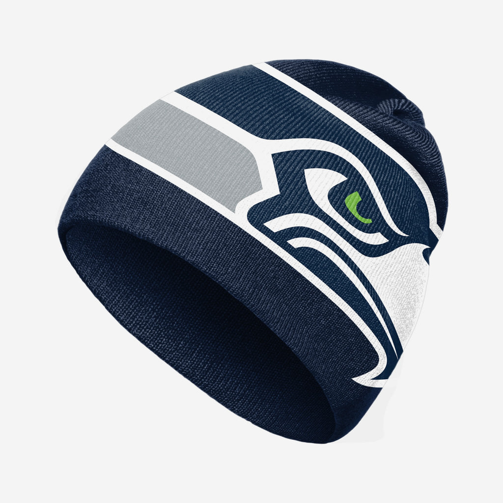 Seattle Seahawks Big Logo Skullcap Beanie FOCO - FOCO.com