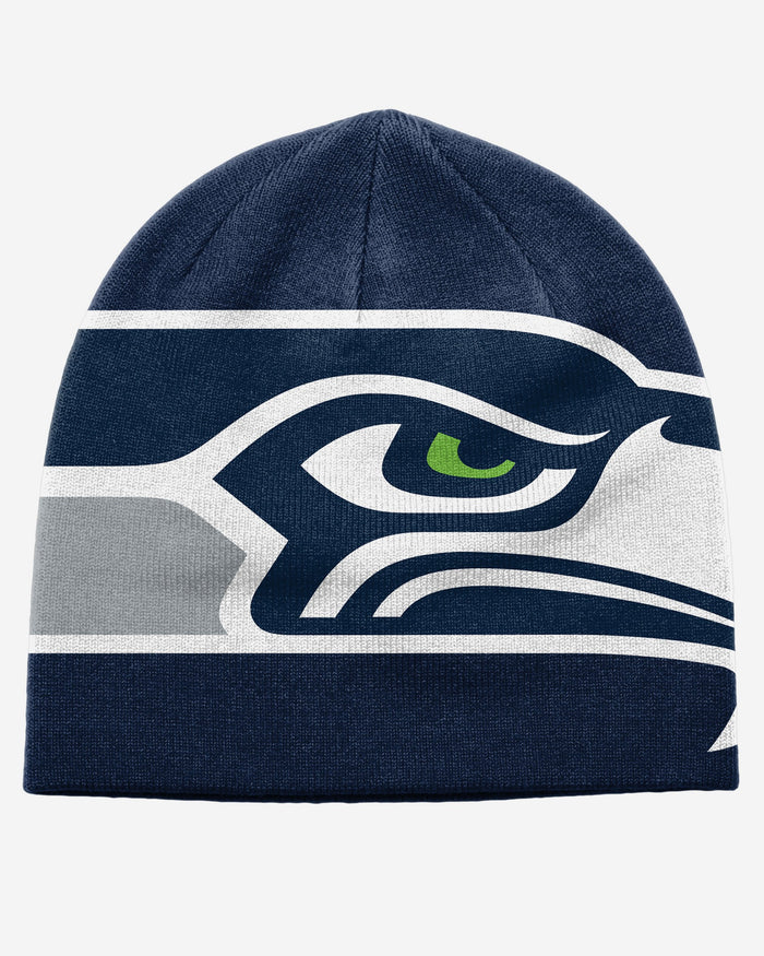 Seattle Seahawks Big Logo Skullcap Beanie FOCO - FOCO.com