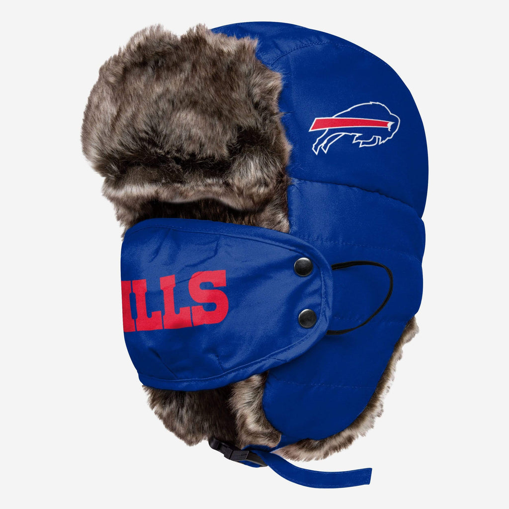 Buffalo Bills Big Logo Trapper Hat With Face Cover FOCO - FOCO.com