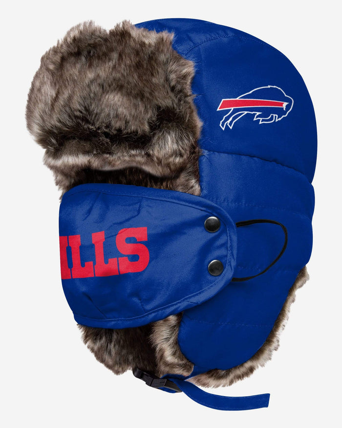 Buffalo Bills Big Logo Trapper Hat With Face Cover FOCO - FOCO.com