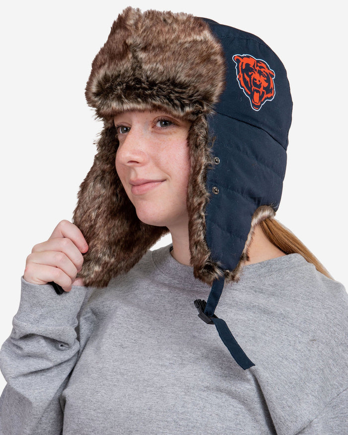 Chicago Bears Big Logo Trapper Hat With Face Cover FOCO - FOCO.com