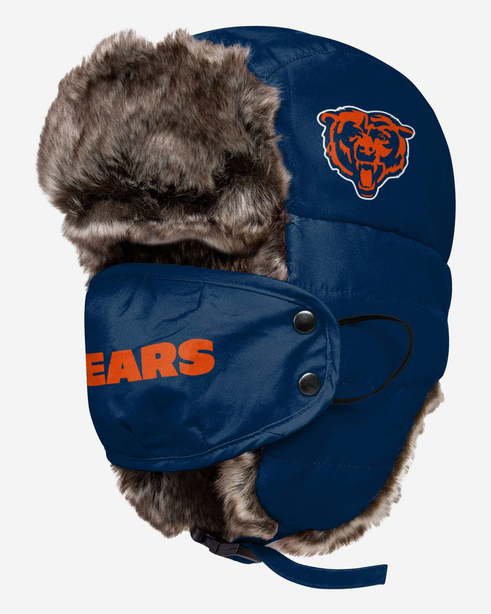 Chicago Bears Big Logo Trapper Hat With Face Cover FOCO - FOCO.com