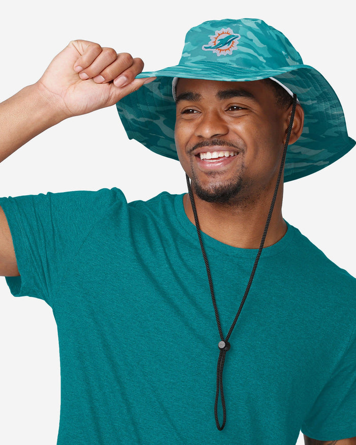 Miami Dolphins Camo Boonie Hat FOCO - FOCO.com