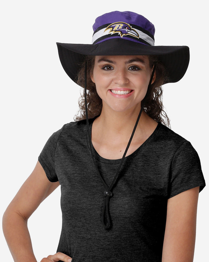 Baltimore Ravens Team Stripe Boonie Hat FOCO - FOCO.com