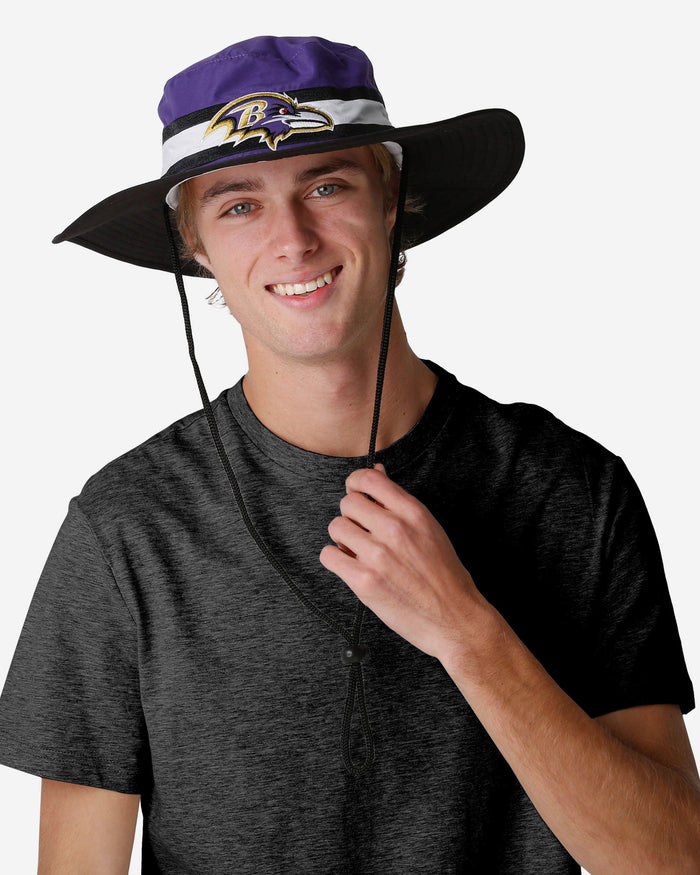 Baltimore Ravens Team Stripe Boonie Hat FOCO - FOCO.com