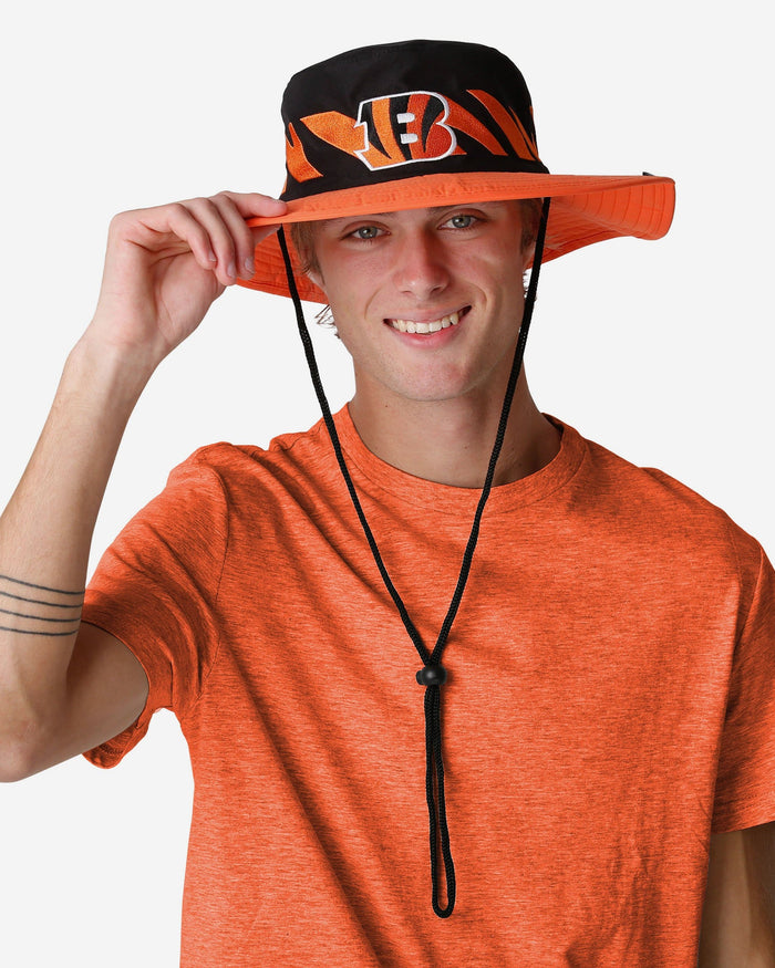 Cincinnati Bengals Team Stripe Boonie Hat FOCO - FOCO.com