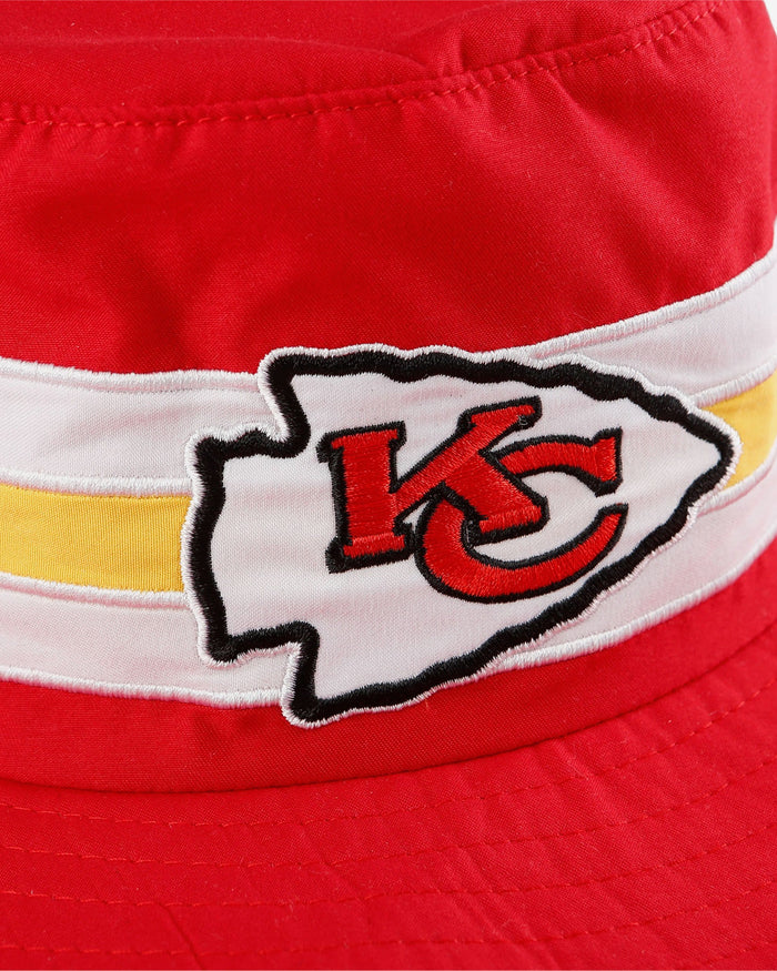 Kansas City Chiefs Team Stripe Boonie Hat FOCO - FOCO.com