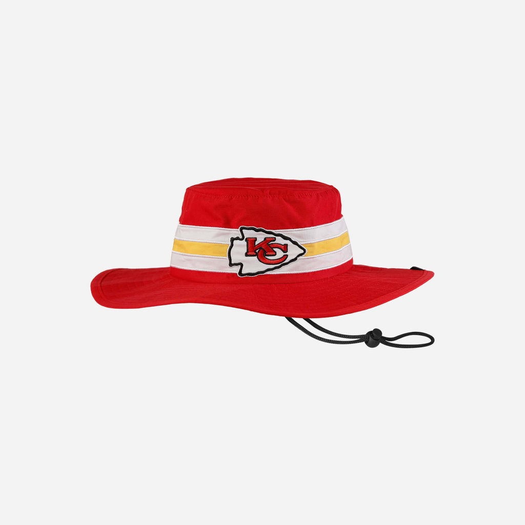 Kansas City Chiefs Team Stripe Boonie Hat FOCO - FOCO.com