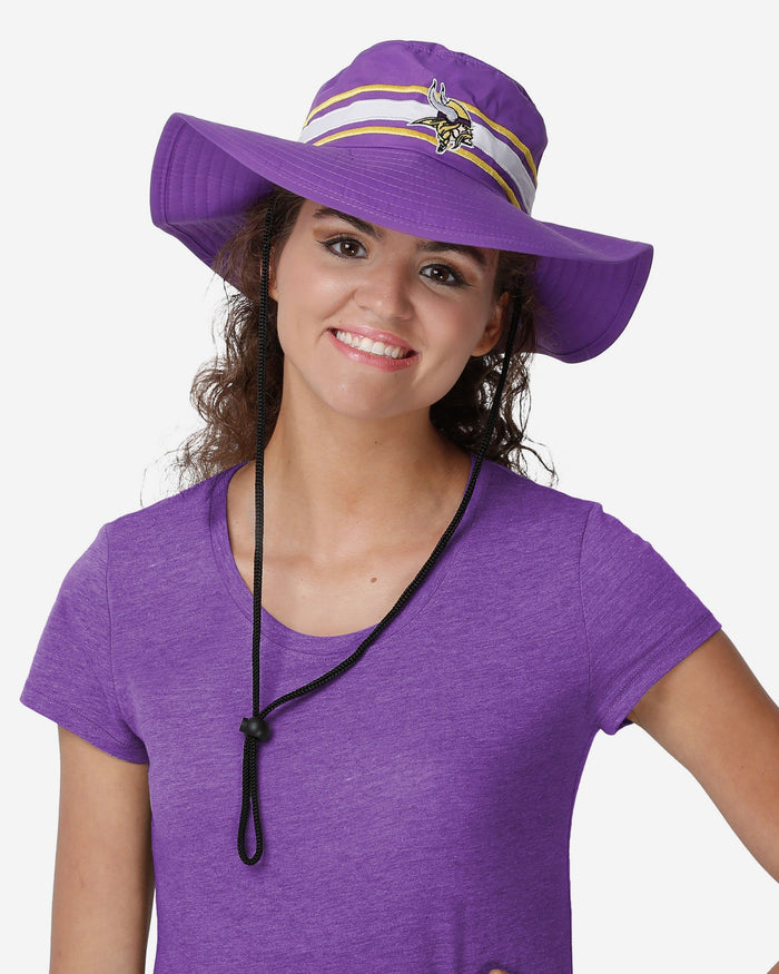 Minnesota Vikings Team Stripe Boonie Hat FOCO - FOCO.com