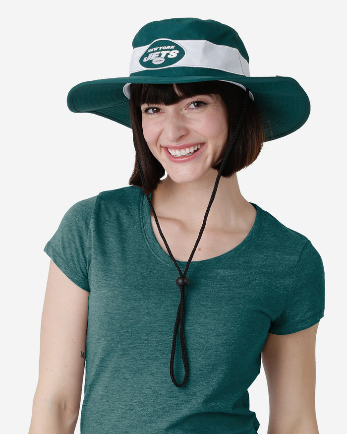 New York Jets Team Stripe Boonie Hat FOCO - FOCO.com