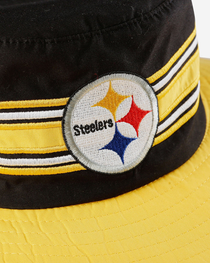 Pittsburgh Steelers Team Stripe Boonie Hat FOCO - FOCO.com