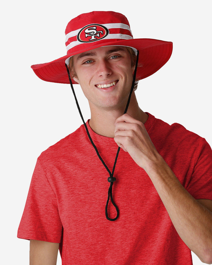 San Francisco 49ers Team Stripe Boonie Hat FOCO - FOCO.com