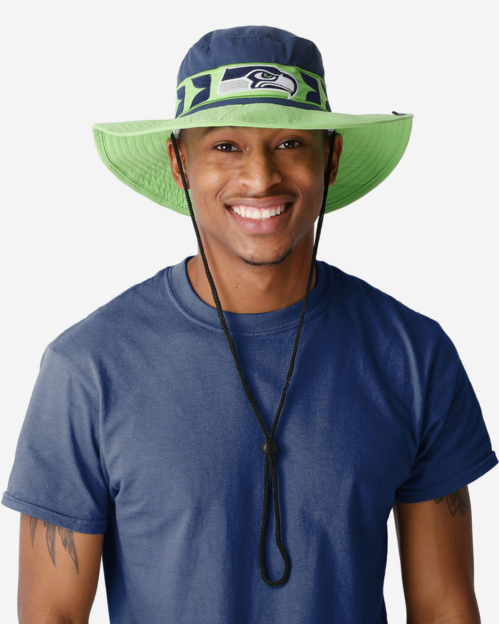 Seattle Seahawks Team Stripe Boonie Hat FOCO - FOCO.com