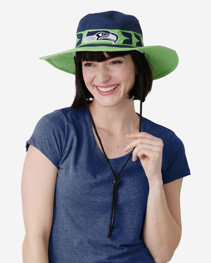 Seattle Seahawks Team Stripe Boonie Hat FOCO - FOCO.com