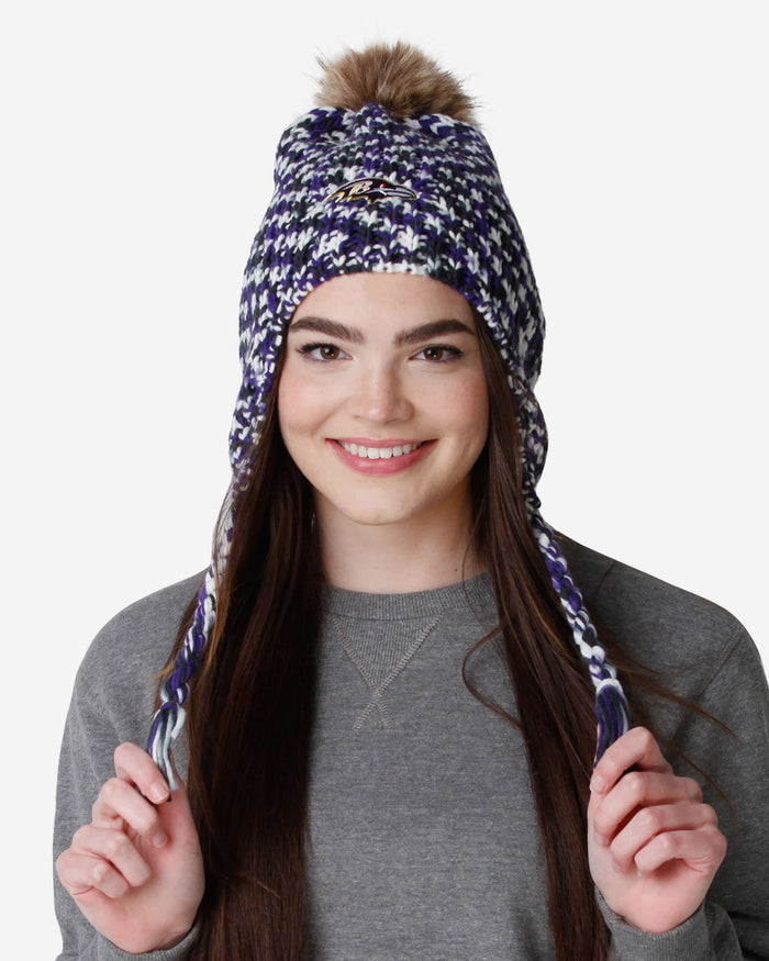 Baltimore Ravens Colorblend Knit Pom Beanie FOCO - FOCO.com