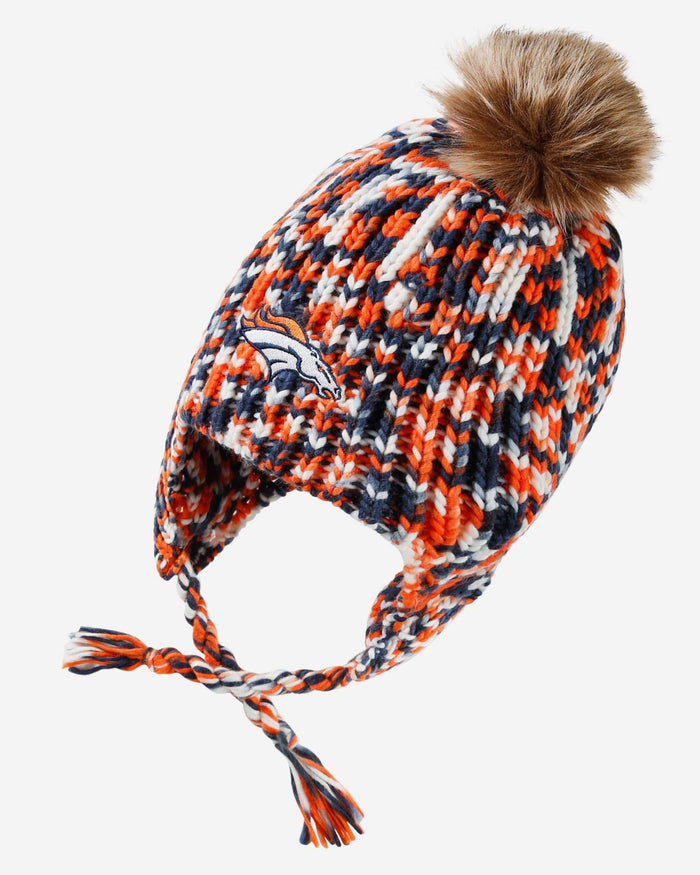 Denver Broncos Colorblend Knit Pom Beanie FOCO - FOCO.com