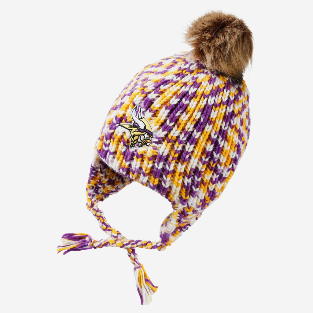 Minnesota Vikings Colorblend Knit Pom Beanie FOCO - FOCO.com