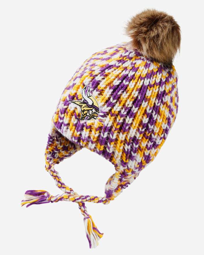 Minnesota Vikings Colorblend Knit Pom Beanie FOCO - FOCO.com