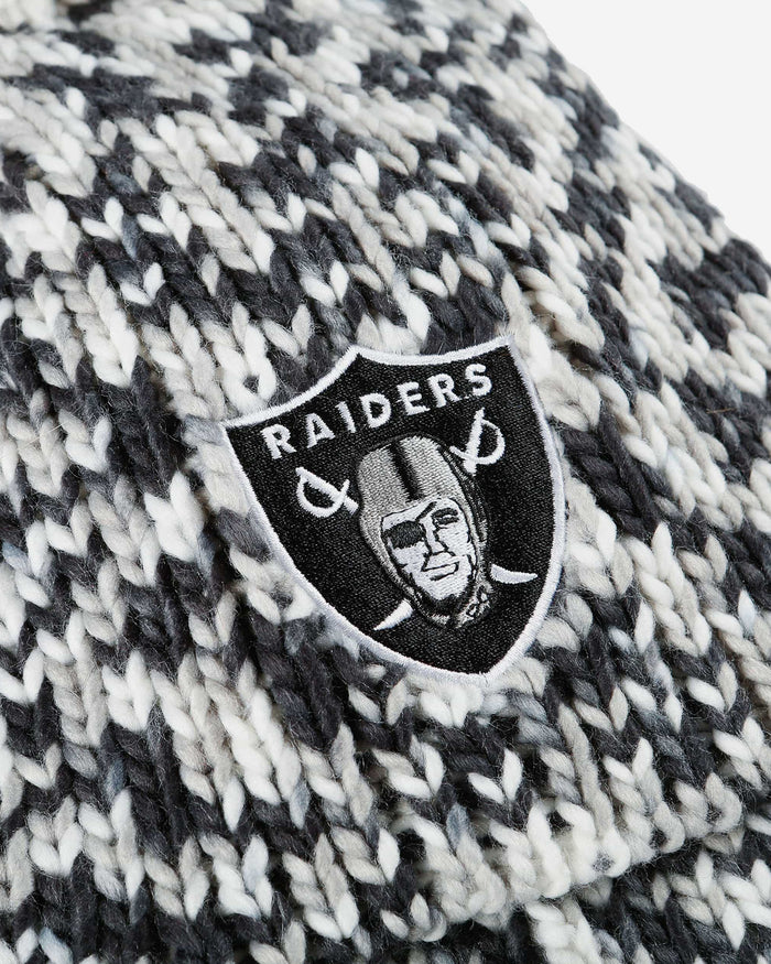 Las Vegas Raiders Colorblend Knit Pom Beanie FOCO - FOCO.com