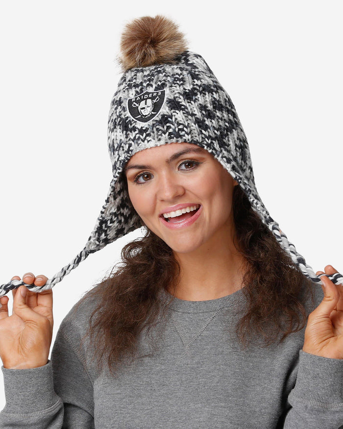 Las Vegas Raiders Colorblend Knit Pom Beanie FOCO - FOCO.com