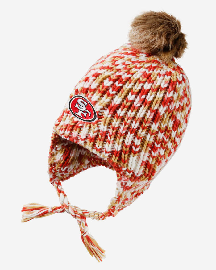 San Francisco 49ers Colorblend Knit Pom Beanie FOCO - FOCO.com