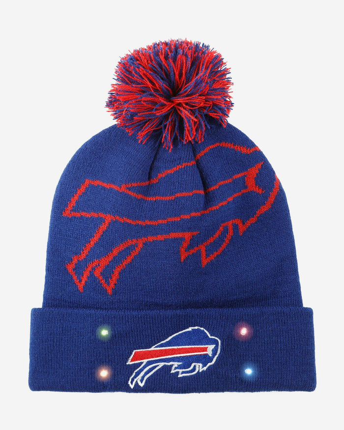 Buffalo Bills Cropped Logo Light Up Knit Beanie FOCO - FOCO.com