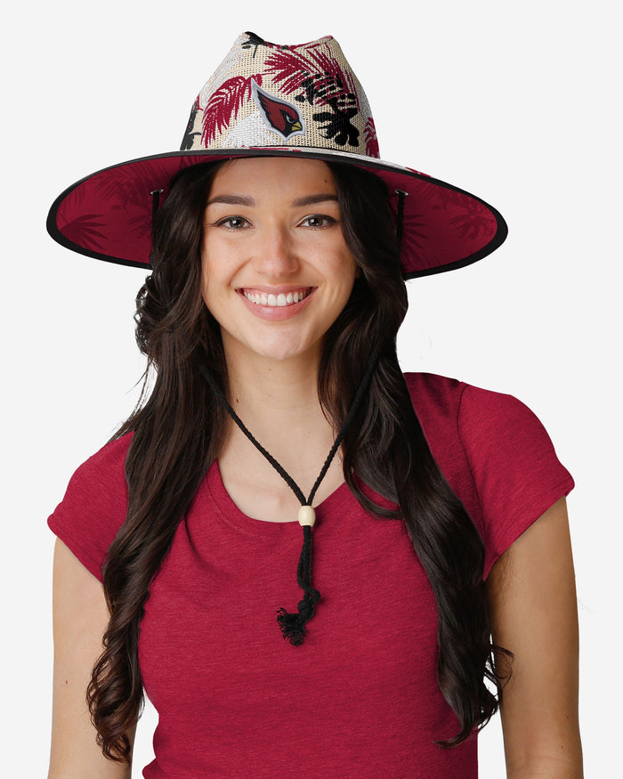 Arizona Cardinals Floral Printed Straw Hat FOCO - FOCO.com