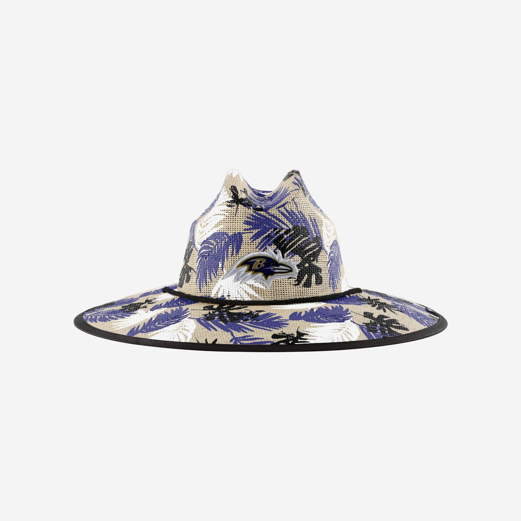 Baltimore Ravens Floral Printed Straw Hat FOCO - FOCO.com