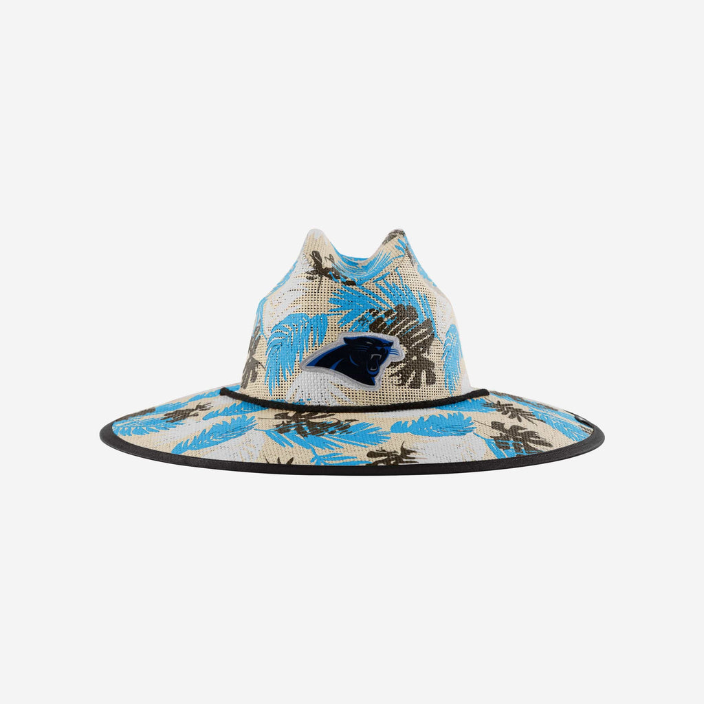 Carolina Panthers Floral Printed Straw Hat FOCO - FOCO.com