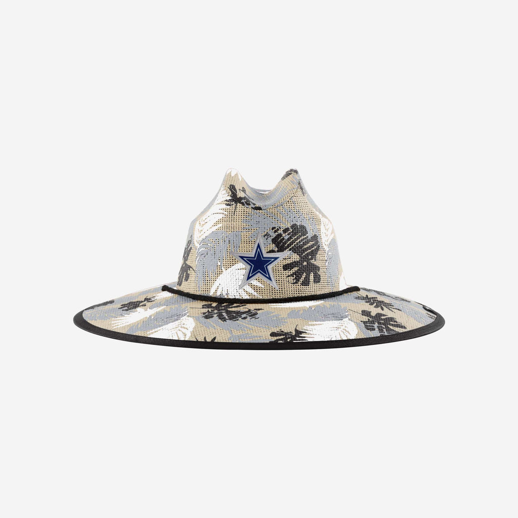 Dallas Cowboys Floral Printed Straw Hat FOCO - FOCO.com